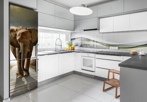Matrica hűtőre Walking elefánt xl