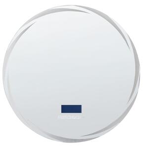 LED fürdőszobai tükör TANAY 60 cm 60 cm Beépített Bluetooth Hangszóróval Ezüst