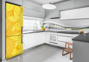 Matrica hűtőre Sárga virágok