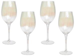 Négydarabos borospohár szett MORGANITE 530 ml Átlátszó
