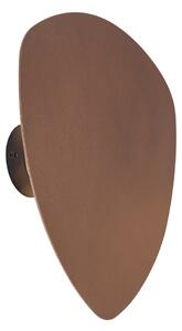 Design fali lámpa bronz organikus 32cm 2-lámpás - Pulley