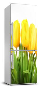 Matrica hűtőre Sárga tulipánok