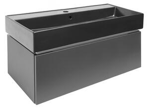 Fürdőszobaszekrény SAT Feel 100x30x46 cm mat SATFEEL100ANTU3