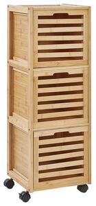 Fürdőszobai szekrény SHAWNEE Bambusz 32 cm Világosbarna