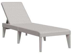 VidaXL Napozóágy - Szürke PP - 186 x 60 x 29 cm