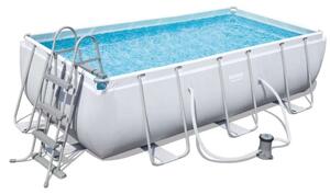 Bestway Capri 404x201x100cm Fémvázas medence vízforgatóval és létrával (FFA 678) - szürke