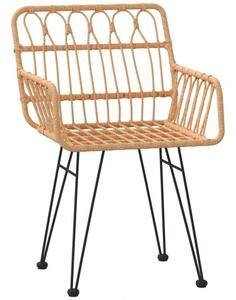 5 részes polyrattan kerti étkezőgarnitúra