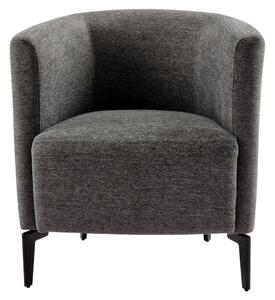 Design fotel, szürke/fekete, KAPY