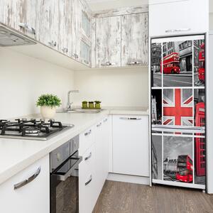 Hűtőre ragasztható matrica Collage london
