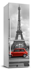 Hűtőre ragasztható matrica Eiffel-torony autó