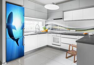 Hűtőre ragasztható matrica Sziluettek cápák