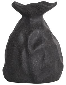 Virágtartó váza COONTAIL Kőcserép 31 cm Fekete