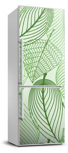 Hűtőre ragasztható matrica Zöld levelek