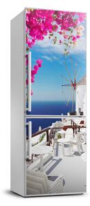 Hűtőre ragasztható matrica Santorini, görögország