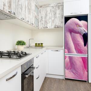 Hűtőre ragasztható matrica Flamingók