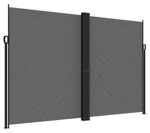 Antracitszürke behúzható oldalsó napellenző 220 x 1000 cm