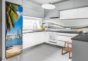 Hűtőre ragasztható matrica Miami otthon