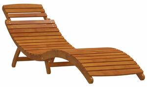 VidaXL napozóágy 2 db-os szett Barna Tömör akácfa 184 x 55 x 64 cm