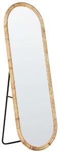 Állótükör MONTOT 150 cm Rattan Természetes