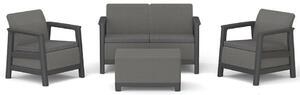 Keter SCANDI LINEA SET kerti bútor garnitúra – Mountain Grey / Grafit