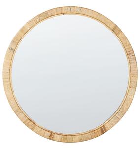 Falitükör ANLEZY 80 cm 80 cm Rattan Természetes