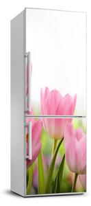 Hűtőre ragasztható matrica Rózsaszín tulipánok