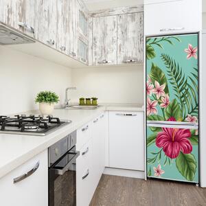 Hűtőre ragasztható matrica Hawaii virágok