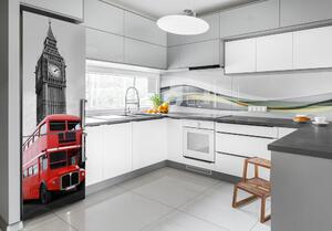Hűtőre ragasztható matrica London busz