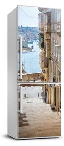 Hűtőre ragasztható matrica Streets málta