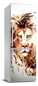 Hűtőre ragasztható matrica Fal lion