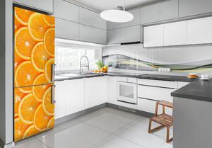 Hűtőre ragasztható matrica Narancs szeletek