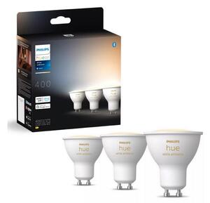 Philips KÉSZLET 3x LED Dimmelhető izzó Philips Hue WHITE AMB. GU10/4,2W/230V 2200-6500K P6174