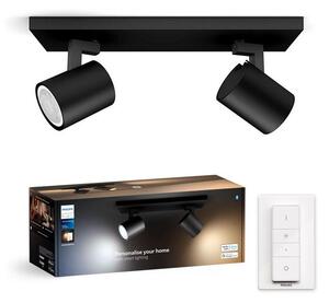 Philips Philips - LED Dimmelhető spotlámpa Hue RUNNER 2xGU10/4,2W/230V + távirányító fekete P6207