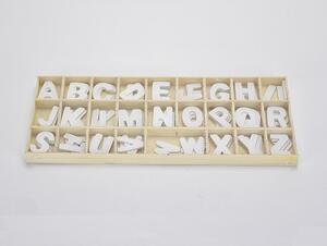 Fa betűk dobozban fehér 2,3cm