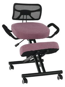 Ergonomikus zsámoly, rózsaszín/fekete, RUFUS