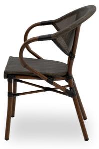Kerti műrattan szék CAMILLO - barna