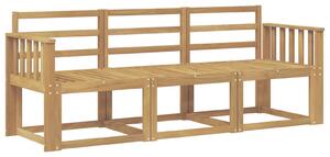 VidaXL Kültéri kanapé szett 3 pcs Fehér 189,5 x 63 x 73 cm