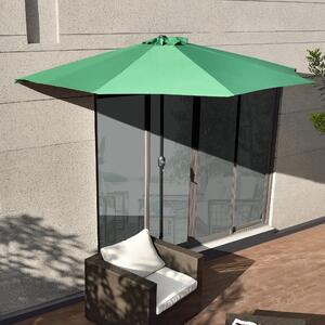 Fali napernyő félköríves Eger 300 x 150 x 30 cm zöld