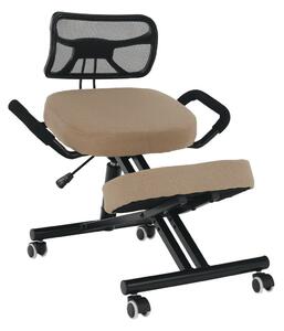 Ergonomikus zsámoly, bézs/fekete, RUFUS