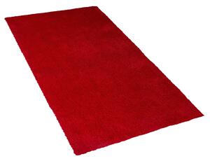 Piros hosszú szálú szőnyeg 80 x 150 cm DEMRE