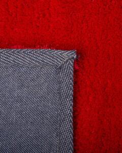 Piros hosszú szálú szőnyeg 80 x 150 cm DEMRE