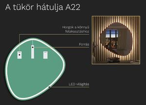 Organikus tükör LED világítással A22