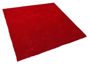 Piros hosszú szálú szőnyeg 200 x 200 cm DEMRE
