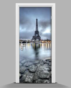 Ajtó tapéta Eiffel-torony hajnalban