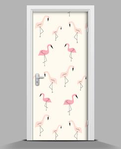 Ajtóposzter Kis flamingók