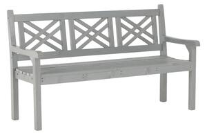 Fából készült kerti pad, szürke, 150 cm, FABLA