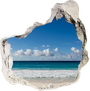 Fali matrica lyuk a falban Beach seychelles