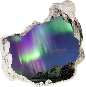 Fali matrica lyuk a falban Aurora borealis