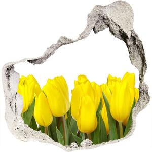 3d-s lyukat fali matrica Sárga tulipánok