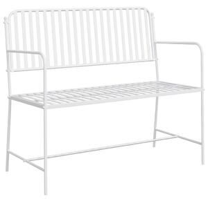 VidaXL Kerti pad Fehér 104 x 54 x 93cm Acél